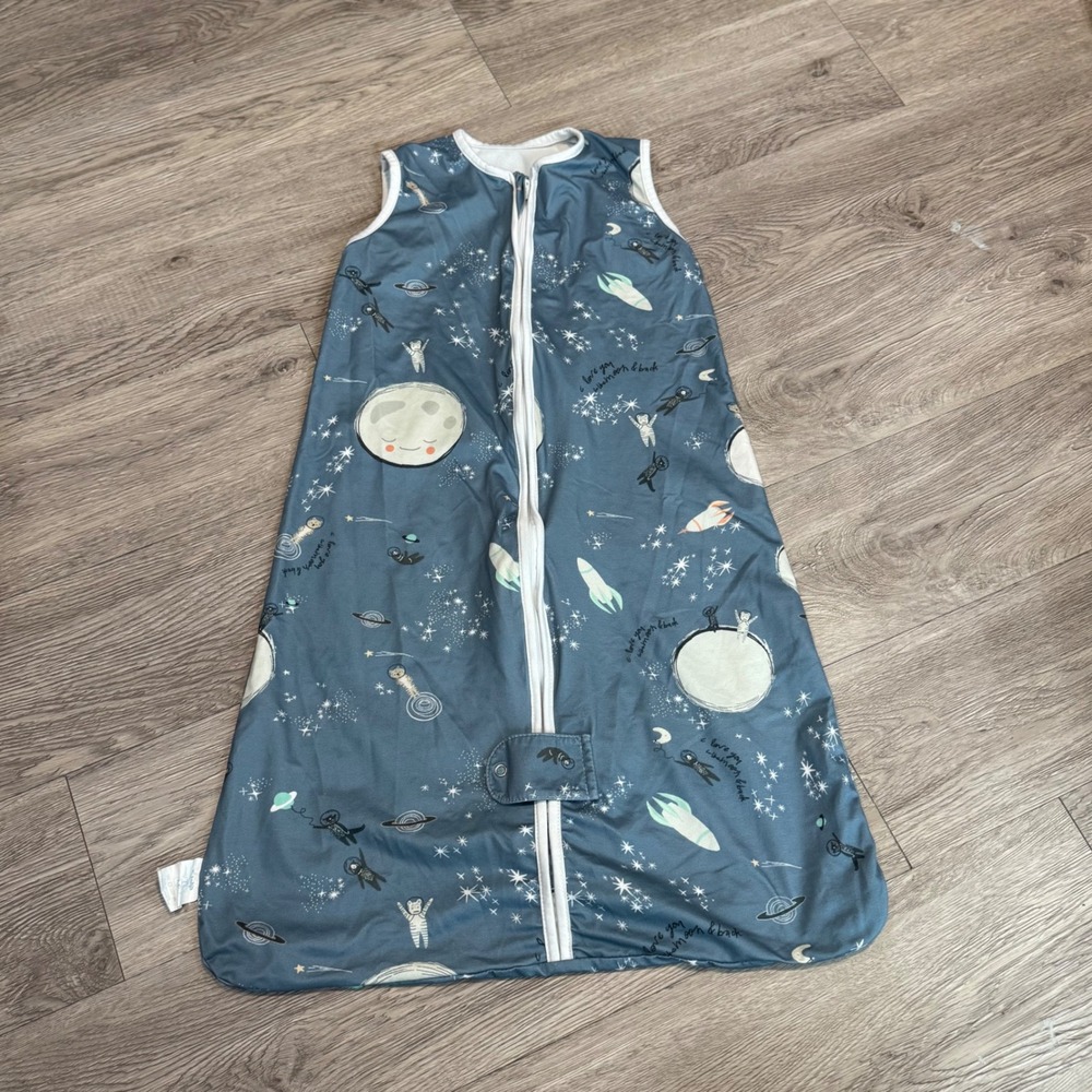 Totaha Baby Sleep Sack Wearable Blanket M Space Astronaut Moon Rockets‎ Blue